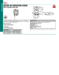Thumbnail of document Data Sheet - O-4 Outside Air Temperature Sensor